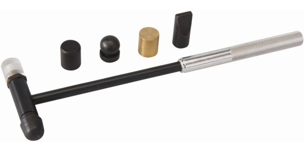 Silverline Feinarbeiten Schmuckhammer mit auswechselbaren Köpfen 6 Köpfe