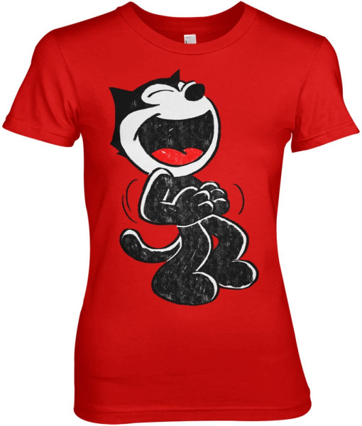 Felix the Cat T-Shirt Hand Drawn Girly Tee UV-5-FTC004-H91-16