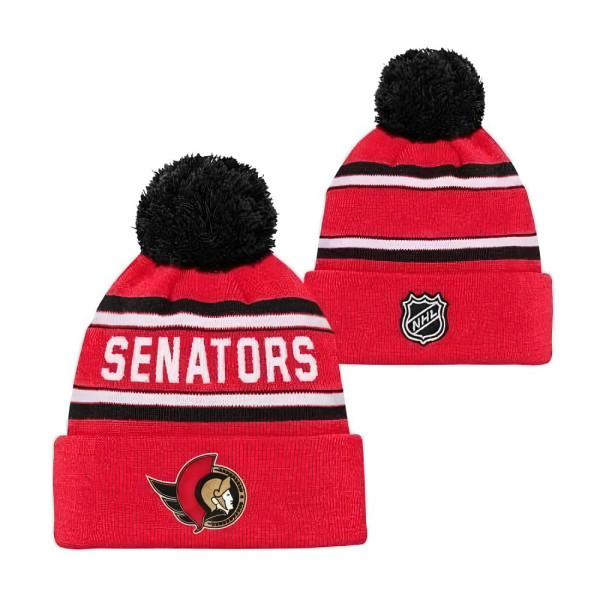 Outerstuff Mütze Kinder Mütze WORDARK JACQUARD CUFF POM OTTAWA SENATORS 159201
