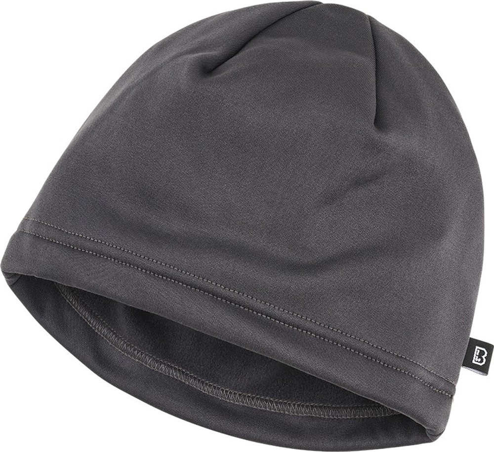 Brandit Herren Mütze Fleece Cap Ice Anthracite - Herren / Unisex