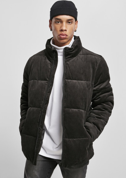 Urban Classics Jacket Boxy Corduroy Puffer Jacket Black