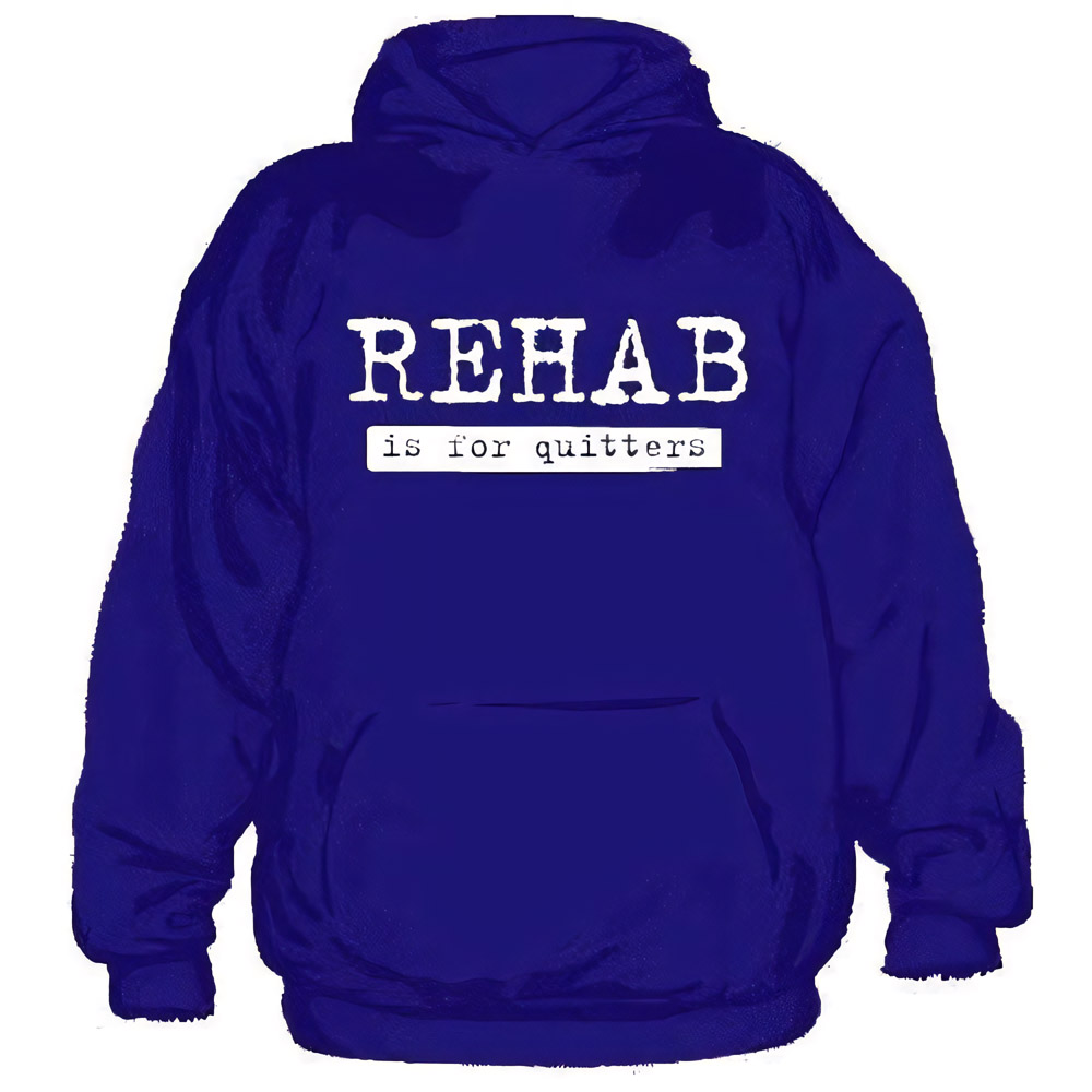 Tokigt Rehab Is For Quitters Hoodie SH-3-1070-H1-8 - Herren / Unisex