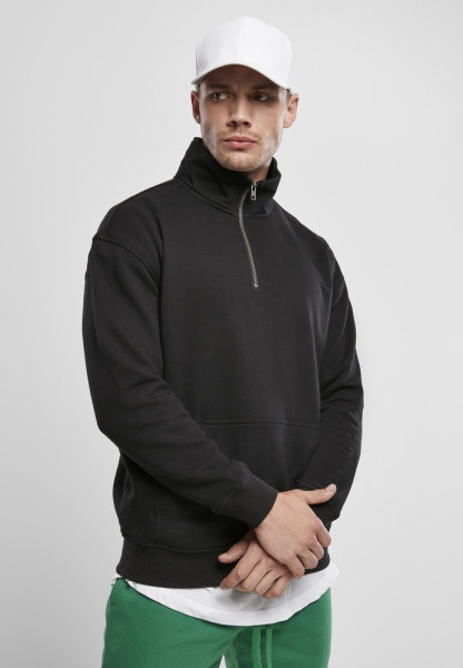 Urban Classics Sweatshirt Organic Basic Troyer Black