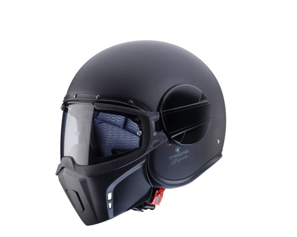 Caberg Motorrad Helm Jethelm Ghost matt Black