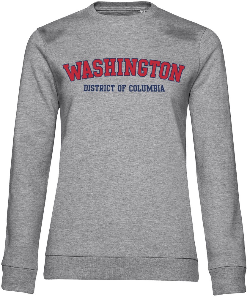 Washington District Of Columbia Girly Sweatshirt Damen Heather-Grau - Damen