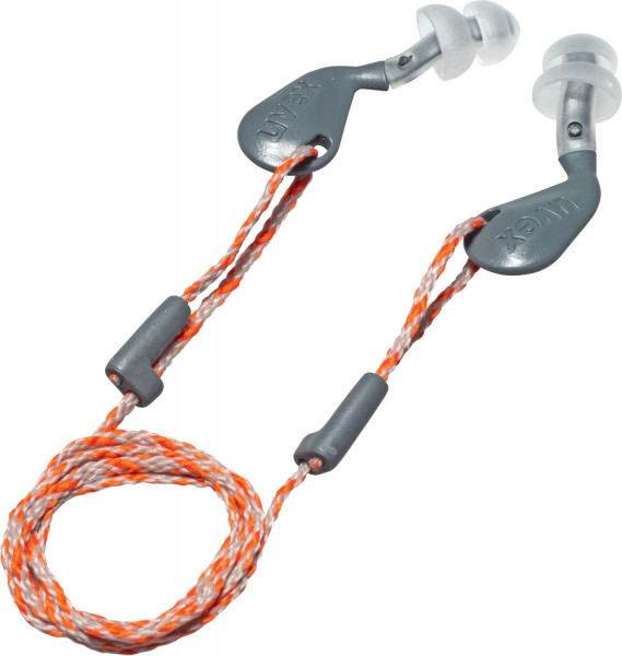 Uvex Gehörschutzstöpsel Xact-Fit 2124019 Grau, Transparent Snr 26 Db (21241)-S (50 Stück)