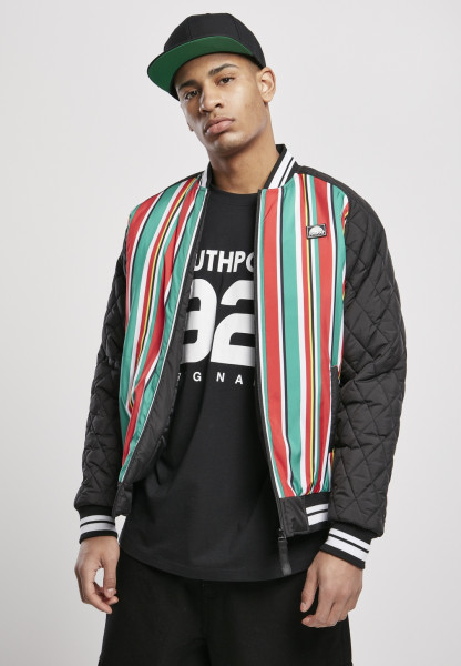 Southpole Jacket Stripe College Jacket Multicolor