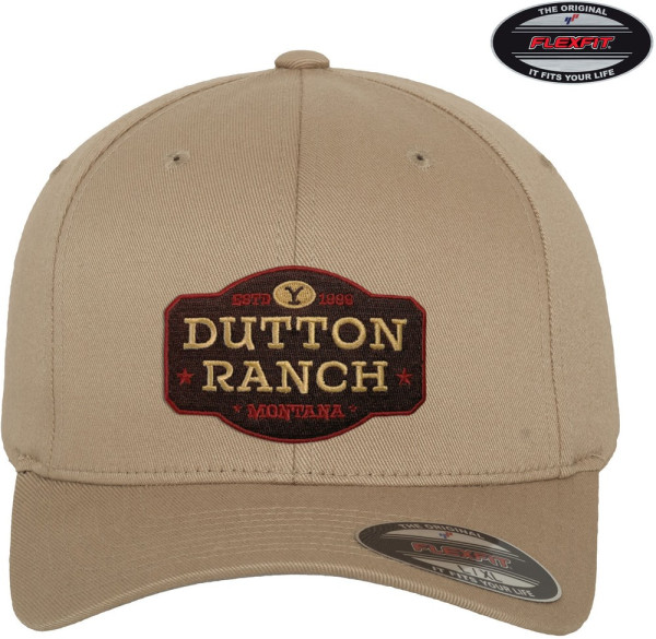 Yellowstone Dutton Ranch Flexfit Cap Khaki