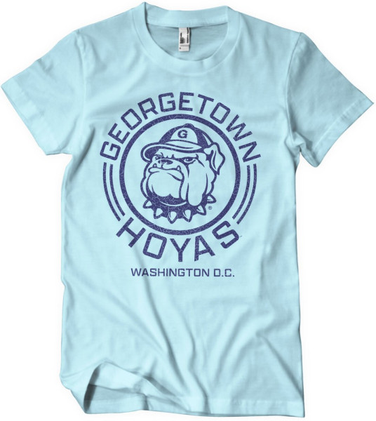 University Of Georgetown Hoyas Washington T-Shirt Skyblue