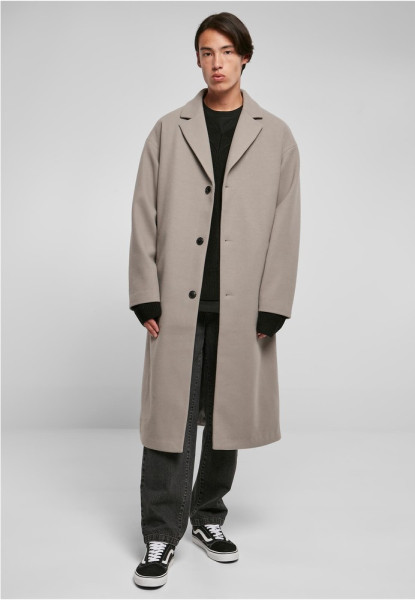 Urban Classics Jacke Long Coat Wolfgrey