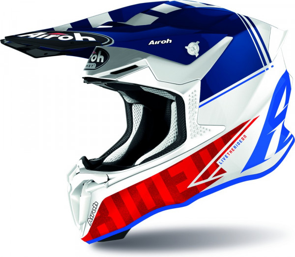 Airoh Crosshelm Twist 2.0 Tech Blue Gloss