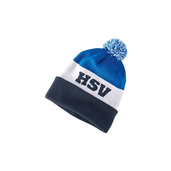 Hamburger SV HSV Bommelmütze Willi Fußball Blau/Weiß