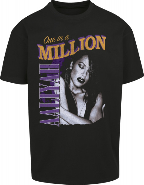Mister Tee T-Shirt Aaliyah One In A Million Oversize Tee Black