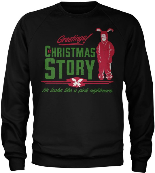 A Christmas Story Sweatshirt Pink Nightmare Sweatshirt WB-3-ACS002-H72-14