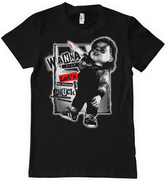 Chucky Let's Be Friends T-Shirt Black