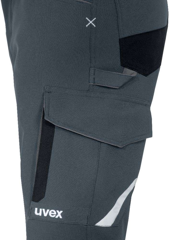 Uvex Arbeitshose Perfect Grau, Anthrazit (89243 Uvex Arbeitshose Perfect Grau, Anthrazit (89243