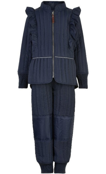 En Fant Kinder Thermal Set girl - Solid 90801-Blue Night
