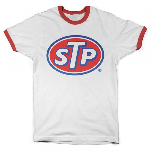STP Classic Logo Ringer Tee T-Shirt White-Red