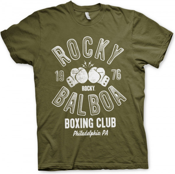 Rocky Balboa Boxing Club T-Shirt Olive