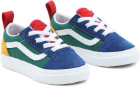 Vans Kinder Kids Lifestyle Classic FTW Sneaker Td Old Skool Elastic Lace (Vans Yacht Club) Blue/Gr