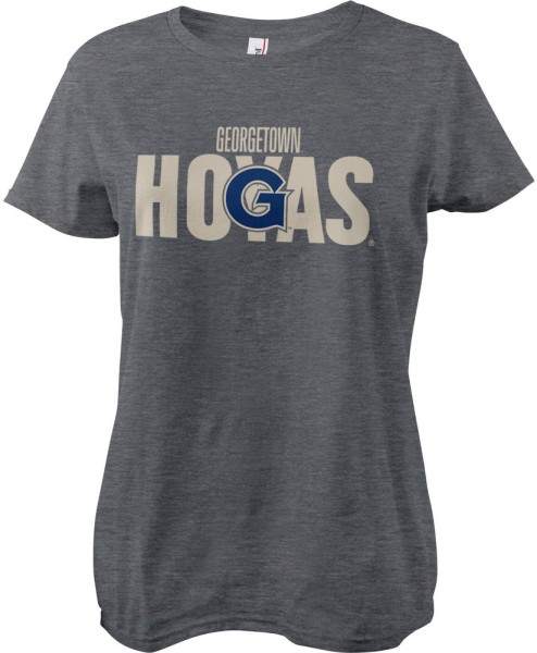 University Of Georgetown Hoyas Girly Tee Damen T-Shirt Dark-Heather