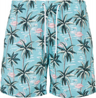 Urban Classics Pattern Swim Shorts Tropical Bird Aop