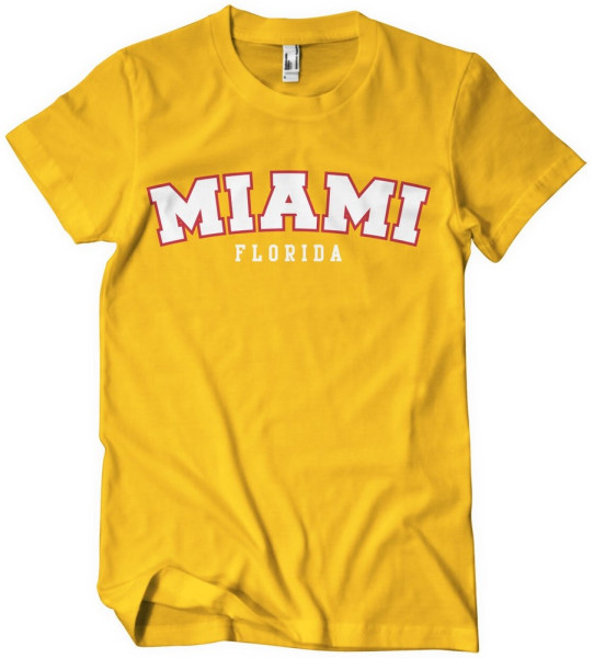 Miami Florida T-Shirt Gold