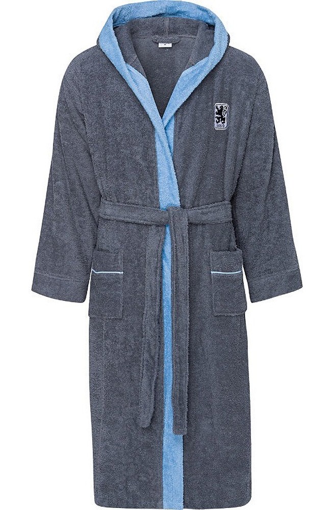 TSV 1860 München Unisex Bademantel Fussball 3. Bundesliga Blau - Herren / Unisex