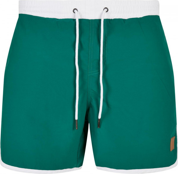 Urban Classics Retro Swimshorts White/Green