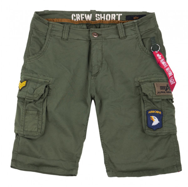 Alpha Industries Crew Short Patch Shorts / Hose Dark Olive