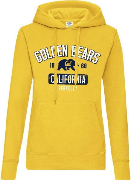 Berkeley University of California Golden Bears Washed Girls Hoodie Damen Yellow