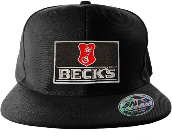 Beck's Beer Patch Standard Snapback Cap Black