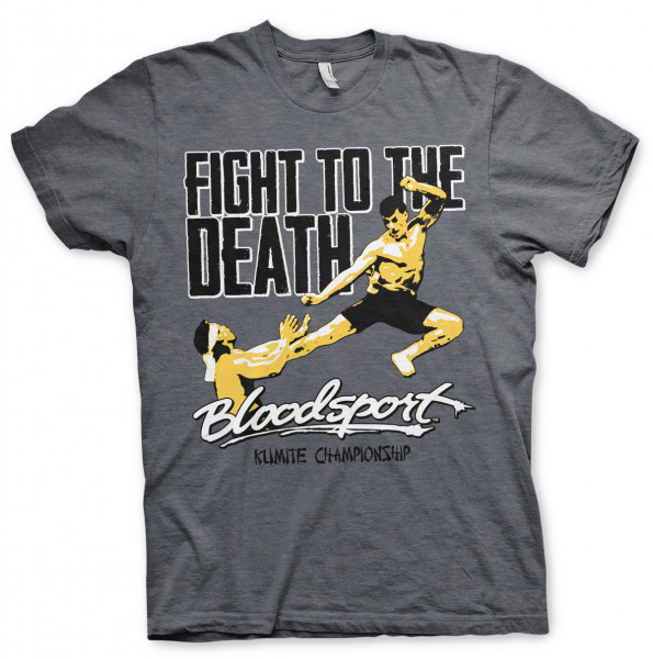 Bloodsport Fight To The Death T-Shirt Dark-Heather