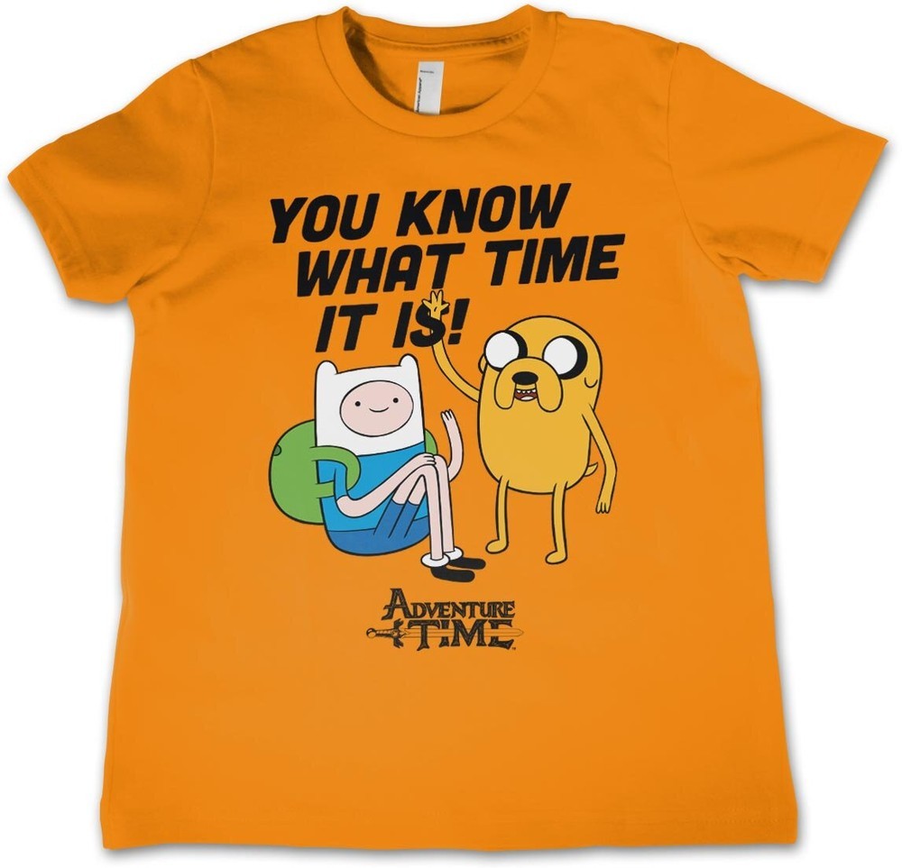 It'S Adventure Time Kids Kinder T-Shirt Orange - Herren / Unisex