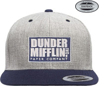The Office Dunder Mifflin Inc Premium Snapback Cap Heather-Grey-Navy The Office Dunder Mifflin Inc Premium Snapback Cap Heather-Grey-Navy