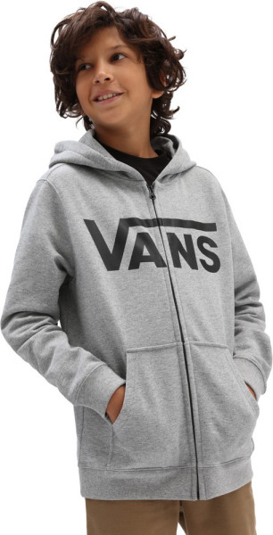 Vans Jungen Kids Sweatshirt By Vans Classic Zip Hoodie Ii Boys Cement Heather/Black