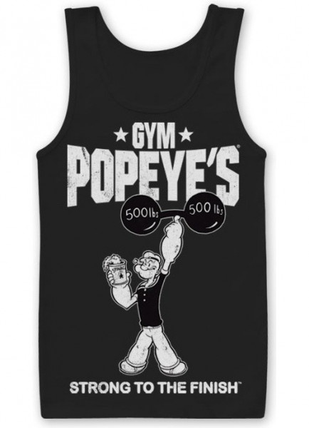 Popeye's Gym Tank Top Black