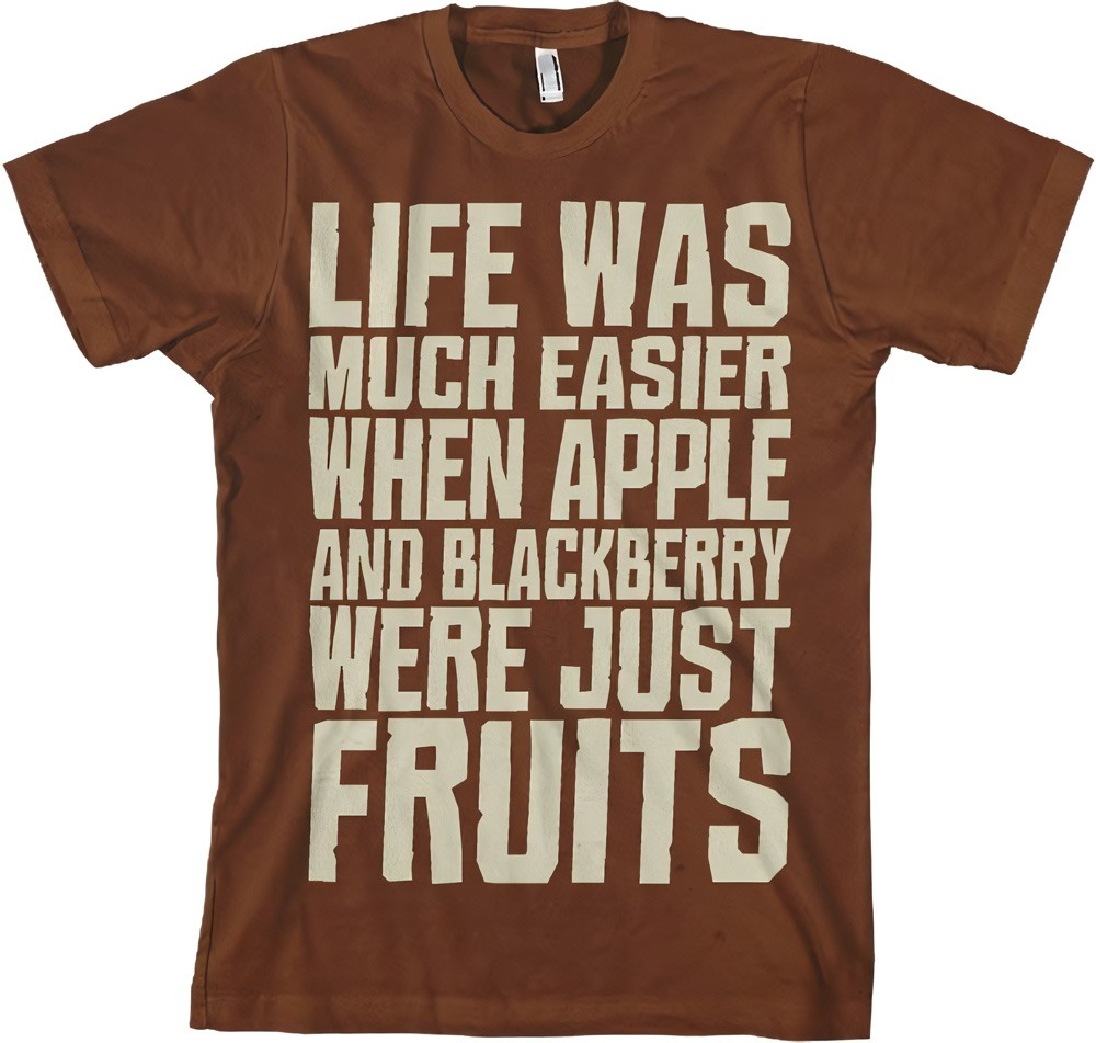 Hybris Life Was Easier... T-Shirt Braun - Herren / Unisex