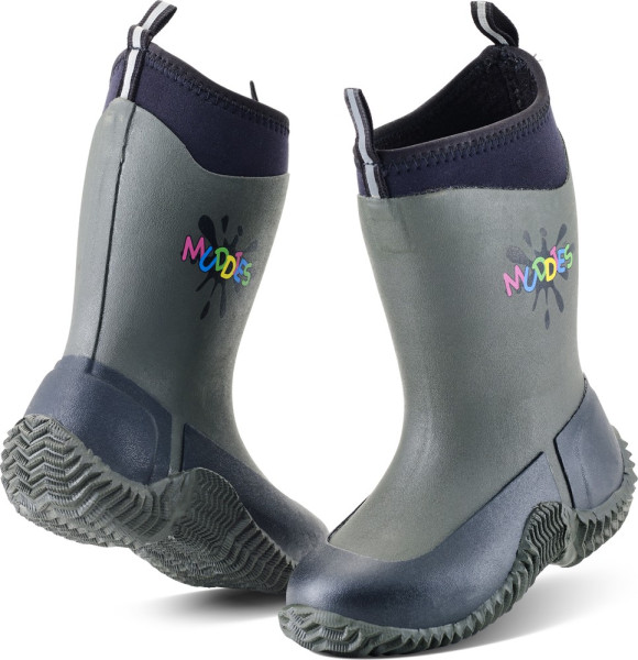 Grubs Kinder Gummistiefel Muddies Icicle Wellies Grey