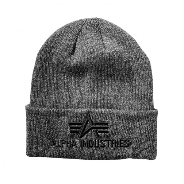 Alpha Industries Mütze 3D Beanie Charcoal Heather