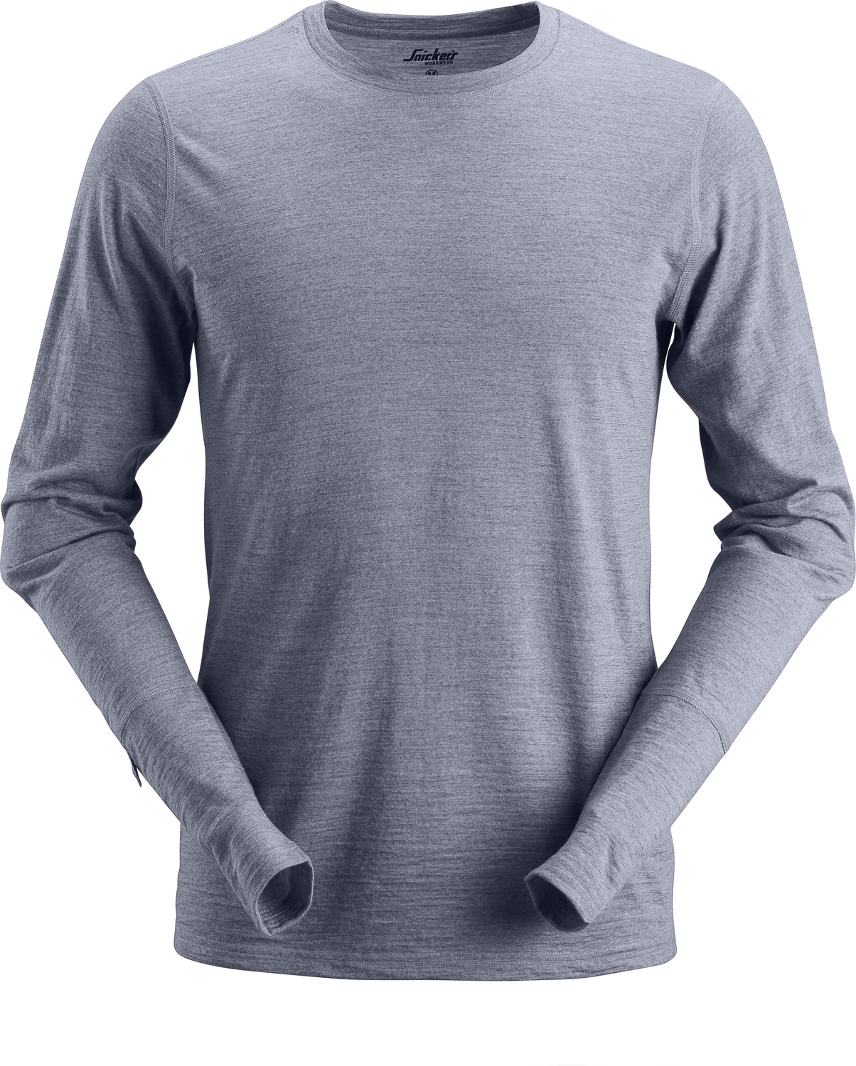 Snickers Workwear AllroundWork Wool langarm Woll-T-Shirt Dunkelblau - Herren / Unisex