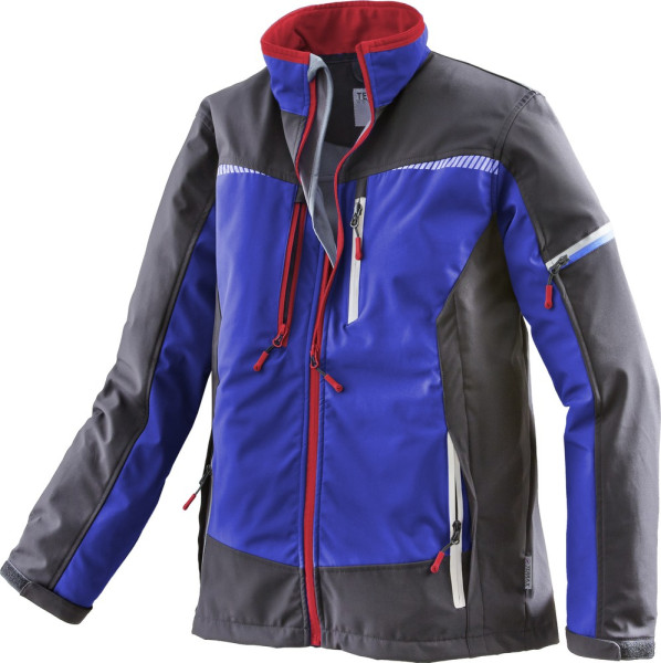 Terrax Workwear Softshelljacke Royal/Rot