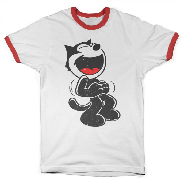 Felix the Cat T-Shirt Hand Drawn Ringer Tee UV-51-FTC004-H91-1