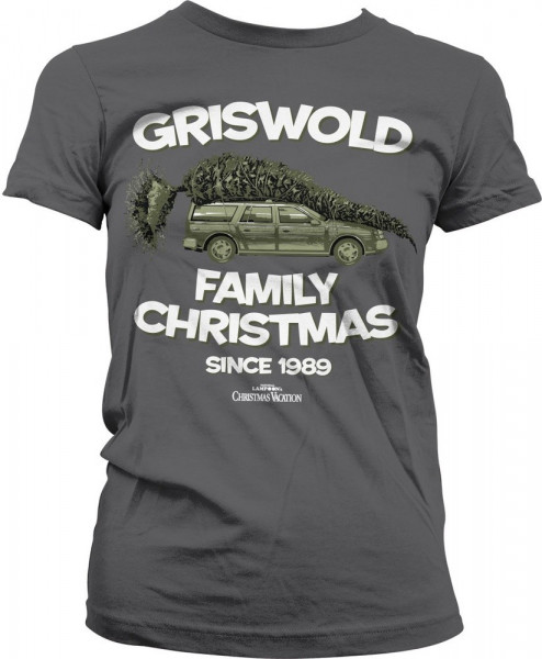 National Lampoon's Christmas Vacation Griswold Family Christmas Girly Tee Damen T-Shirt Dark-Grey