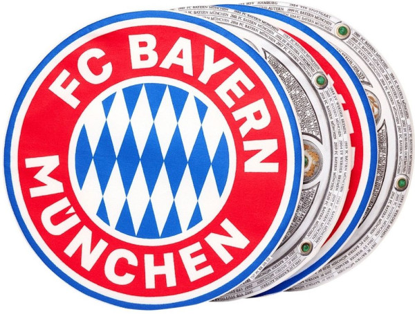 FC Bayern München Sitzkissen Rekordmeister 4er-Set 30403