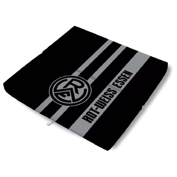 Rot-Weiß Essen Sitzkissen schwarz-grau Fussball Weitere Ligen Schwarz-33x33cm