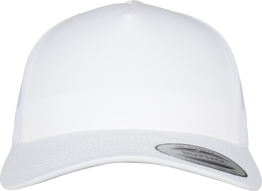Flexfit Cap 5-Panel Retro Trucker Cap Weiß - Herren / Unisex