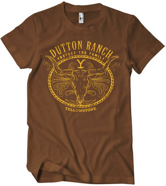 Yellowstone Protect The Family T-Shirt Brown