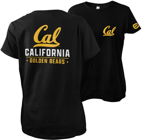 Berkeley University of California Bears Girly Tee Damen T-Shirt Black