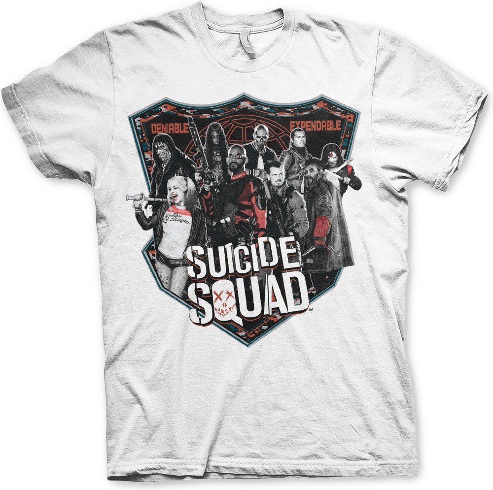 Suicide Squad Deniable & Expendable T-Shirt Weiß - Herren / Unisex